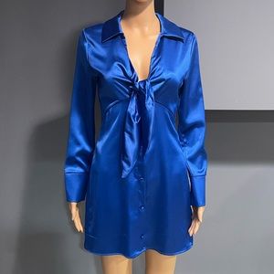 Zara Silk Blue Dress